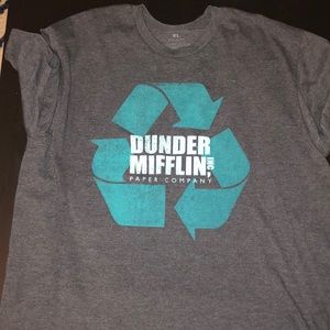 Brand new Dunder Mifflin dark grey tee
